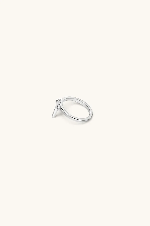925 Sterling Silver | Jewellery-BLANK SPACE. CROSS STACKER RING