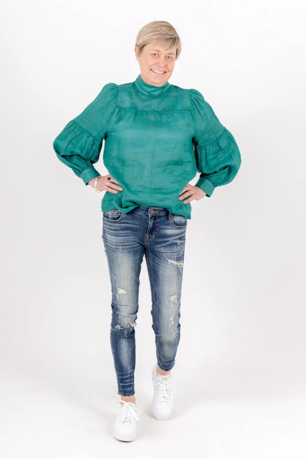 Denim-CULT OF INDIVIDUALITY ZEN MID RISE JEAN - WINGS