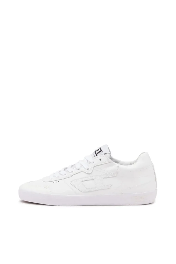 Footwear-DIESEL LEROJI LOW SNEAKER WHITE LEATHER