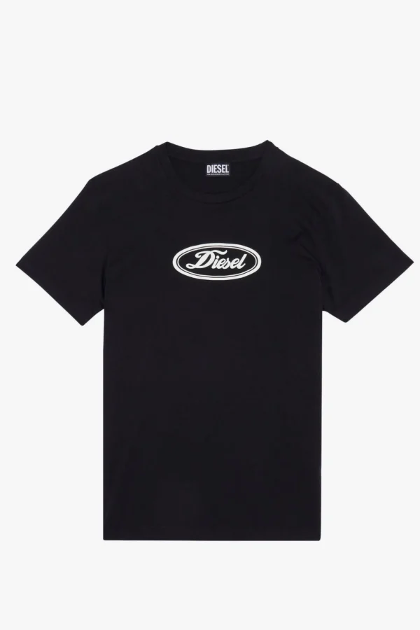 Tees & Tanks-DIESEL T-DIEGOR-C14 T-SHIRT - BLACK