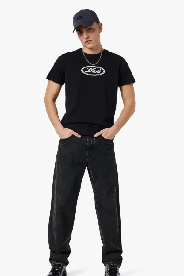 Tees & Tanks-DIESEL T-DIEGOR-C14 T-SHIRT - BLACK