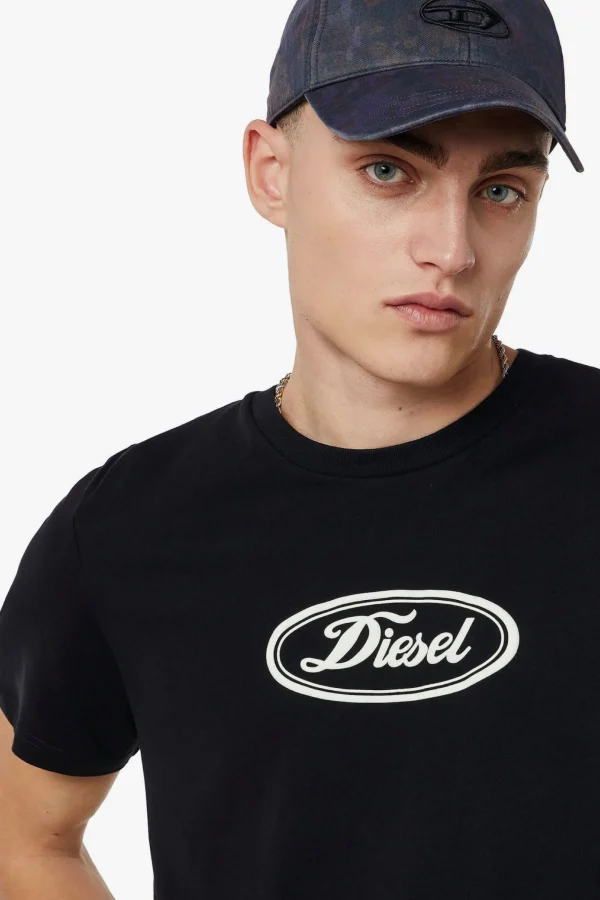 Tees & Tanks-DIESEL T-DIEGOR-C14 T-SHIRT - BLACK