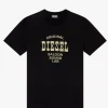 Tees & Tanks-DIESEL T-DIEGOR-E12 T-SHIRT - BLACK