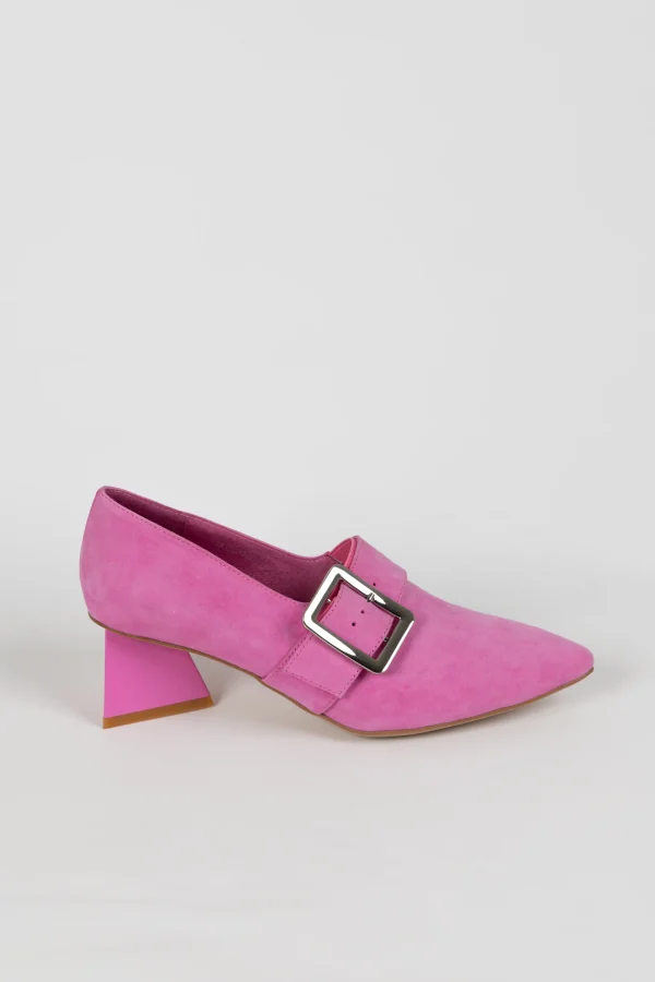 Footwear-DJANGO & JULIETTE INISA HEEL LIPSTICK SUEDE