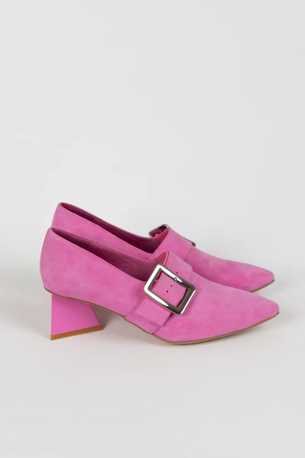 Footwear-DJANGO & JULIETTE INISA HEEL LIPSTICK SUEDE