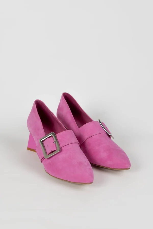 Footwear-DJANGO & JULIETTE INISA HEEL LIPSTICK SUEDE