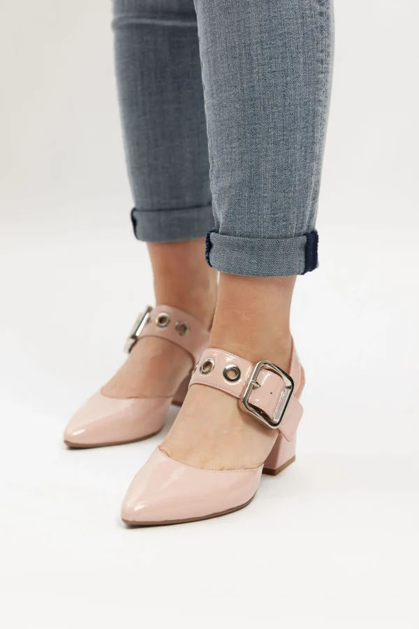 Footwear-DJANGO & JULIETTE MAGALY HEEL - PINK PATENT