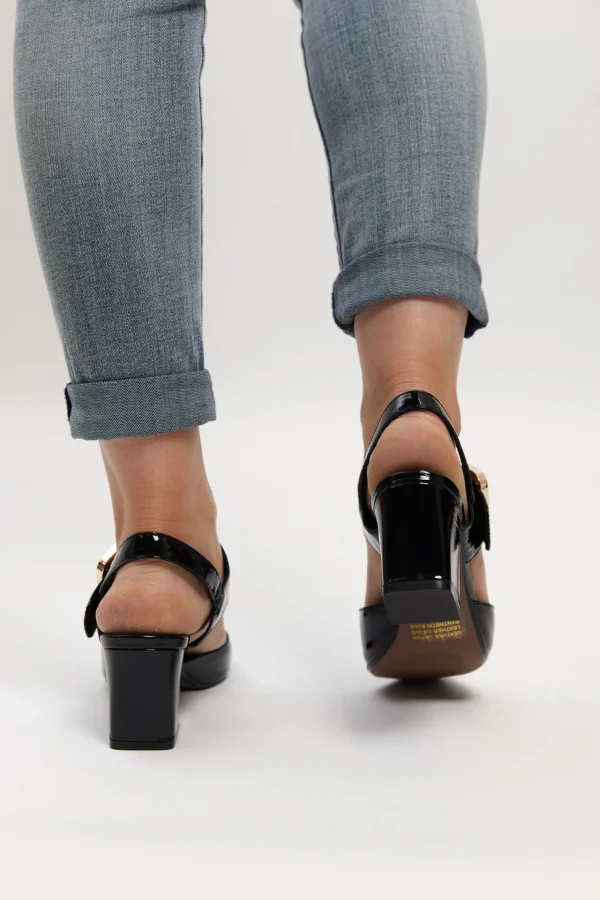 Footwear-DJANGO & JULIETTE MAGALY HEEL - BLACK PATENT