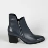 Footwear-DJANGO & JULIETTE ZERENA BOOT NAVY LEATHER