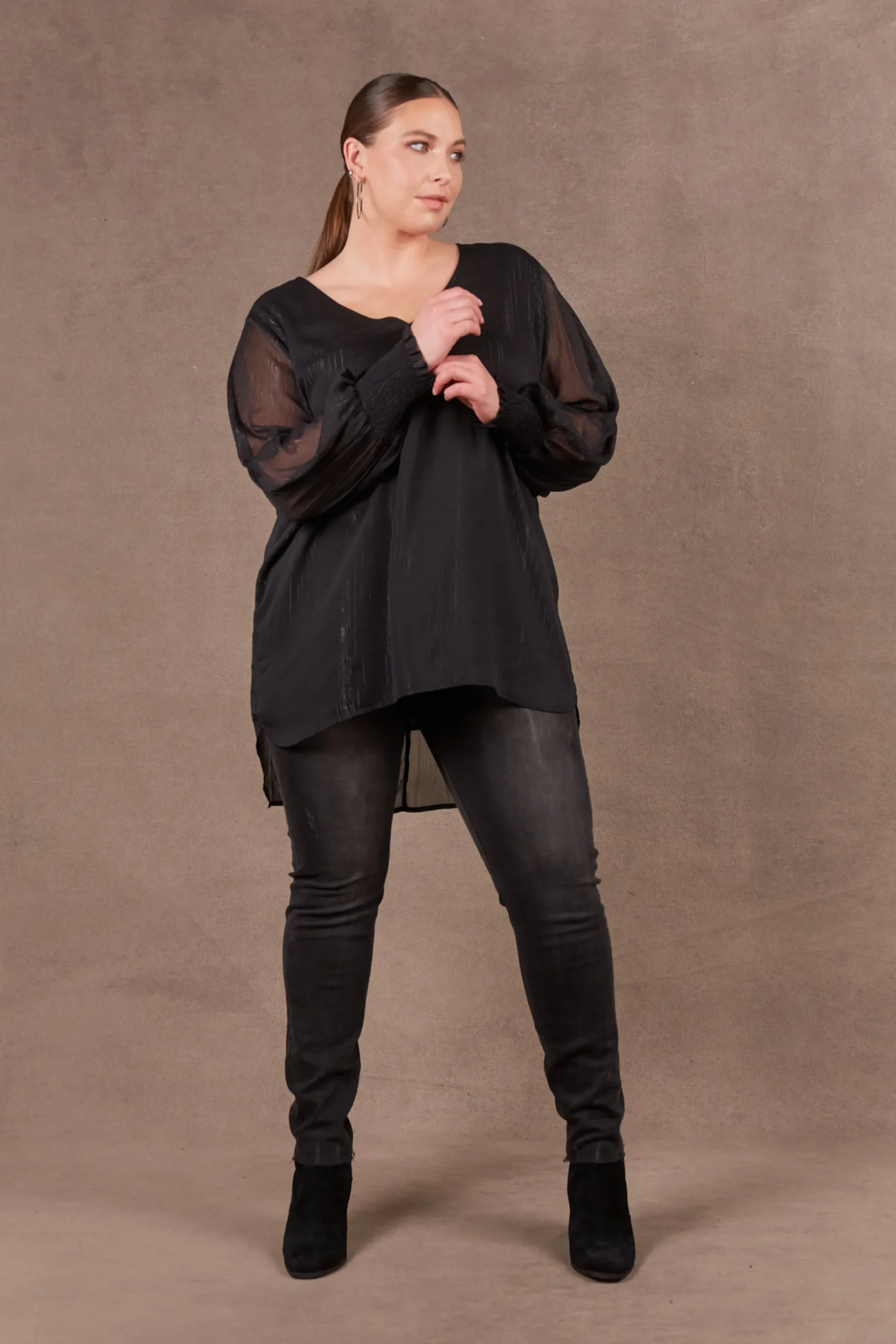 ebive_bantu_top_ebony_0.webp Shirts & Tops-EB&IVE BANTU TOP EBONY