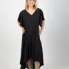 Dresses-EB&IVE ESPRIT FLUTTER MAXI EBONY