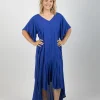 Dresses-EB&IVE ESPRIT FLUTTER MAXI COBALT