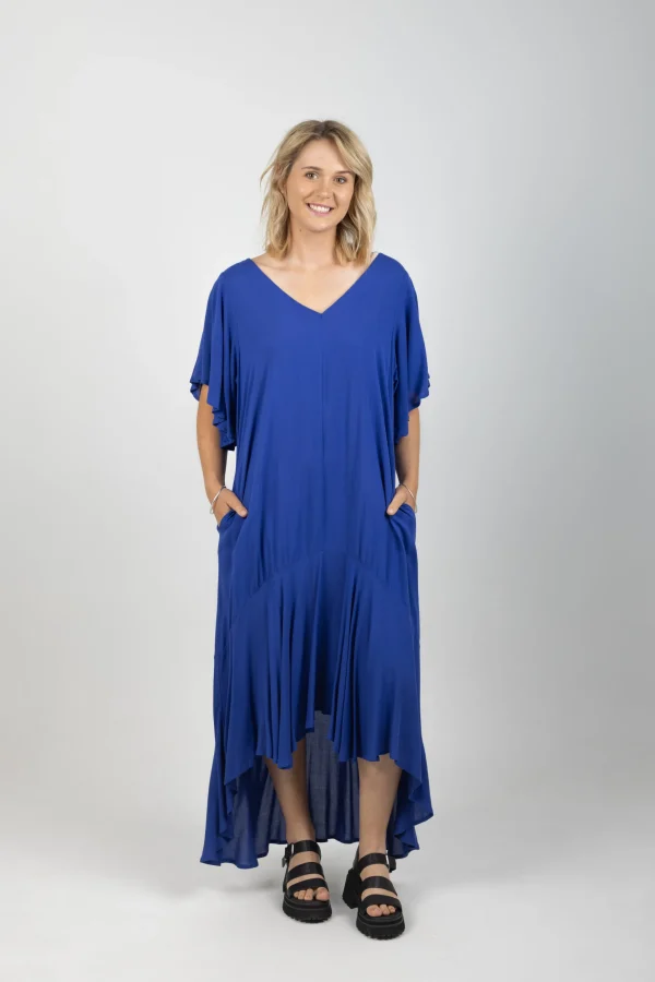 Dresses-EB&IVE ESPRIT FLUTTER MAXI COBALT
