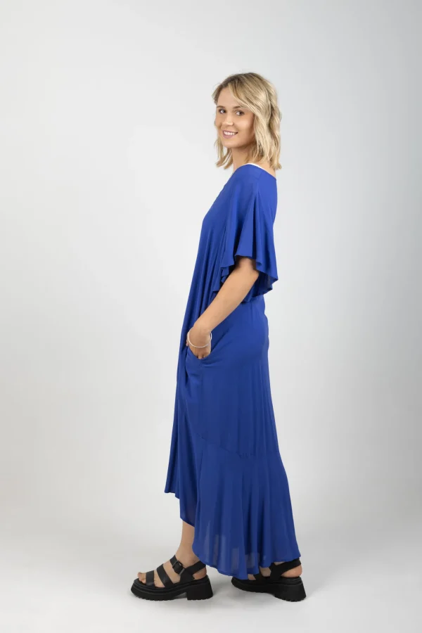 Dresses-EB&IVE ESPRIT FLUTTER MAXI COBALT