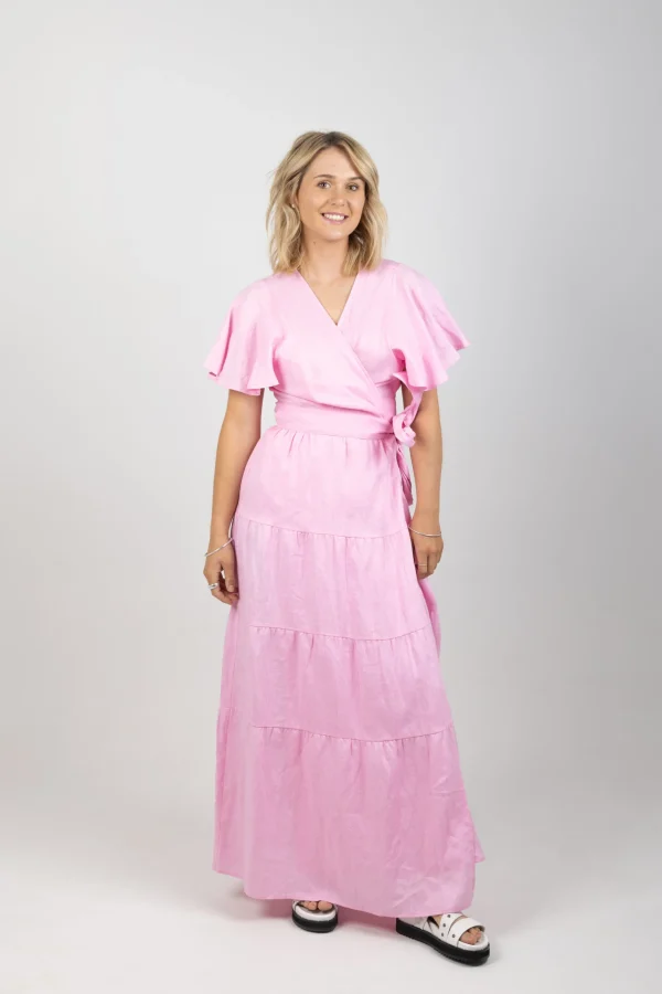 Dresses-EB&IVE HALCYON MAXI DRESS CAMEO
