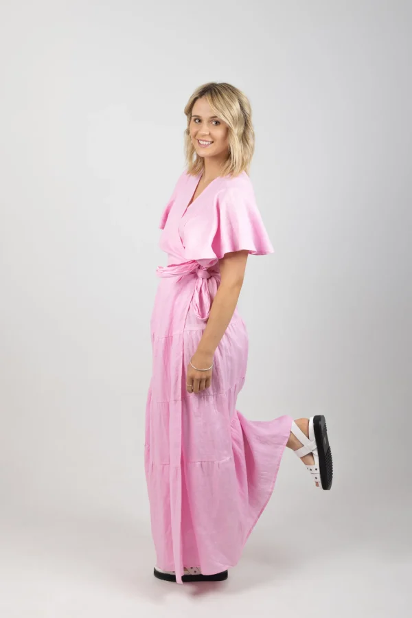 Dresses-EB&IVE HALCYON MAXI DRESS CAMEO