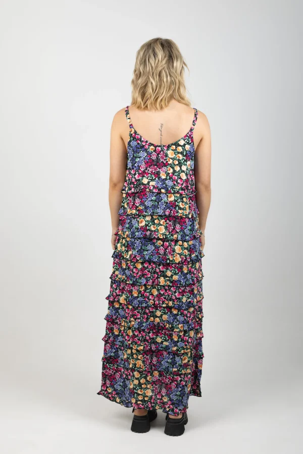 Dresses-EB&IVE LA MER FRILL MAXI BLUME