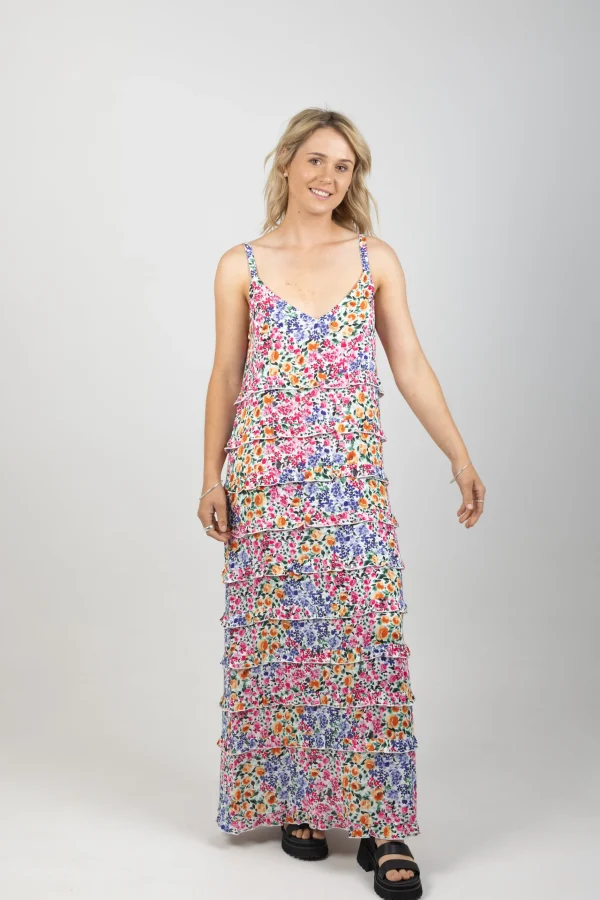 Dresses-EB&IVE LA MER FRILL MAXI FIORE