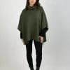 Sweaters & Knitwear-EB&IVE NAWI PONCHO OLIVE
