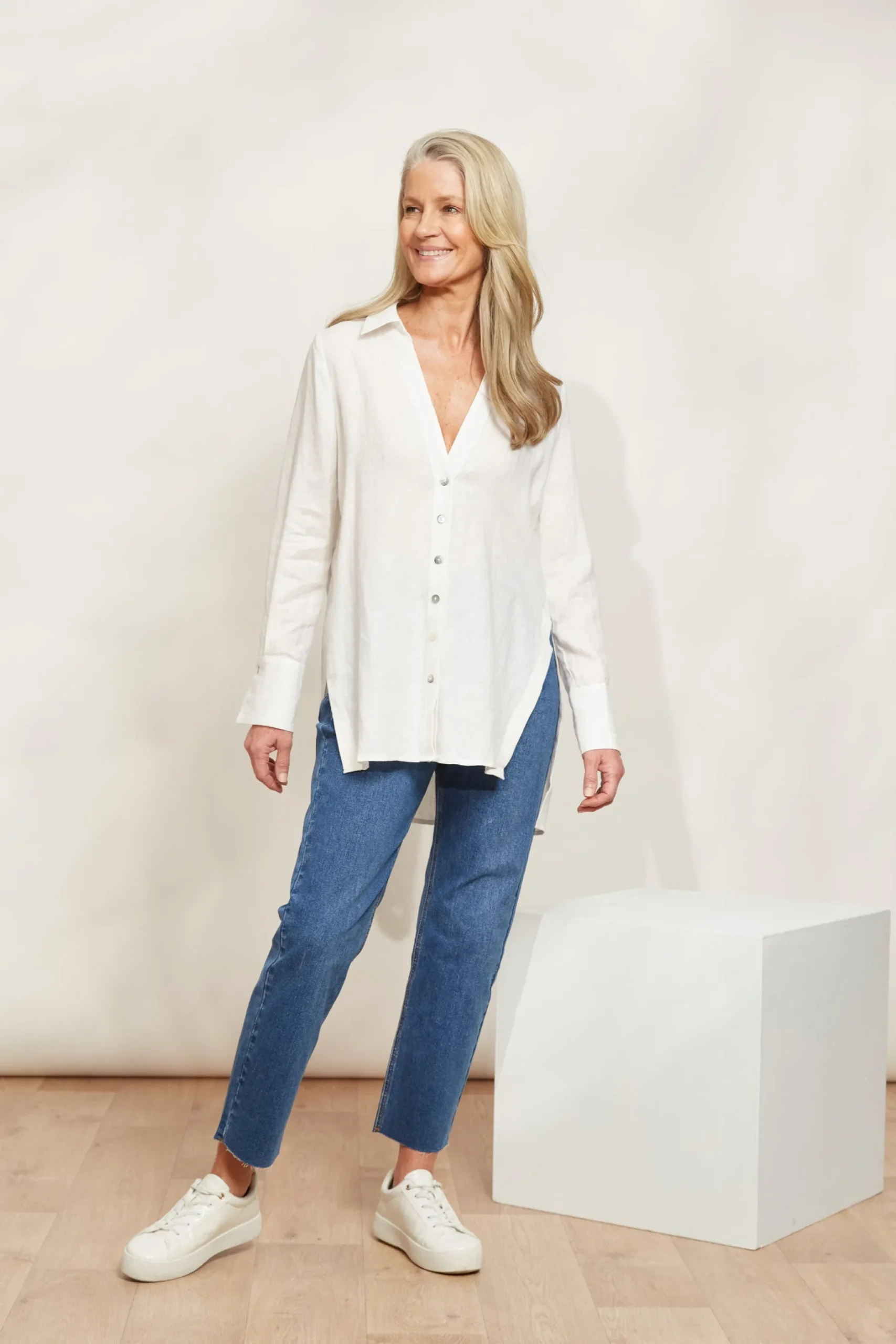 ebive_sojourn_shirt_opal_0.webp Shirts & Tops-EB&IVE SOJOURN SHIRT OPAL