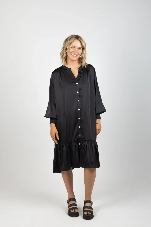 Dresses-EB&IVE STAPLE DRESS EBONY