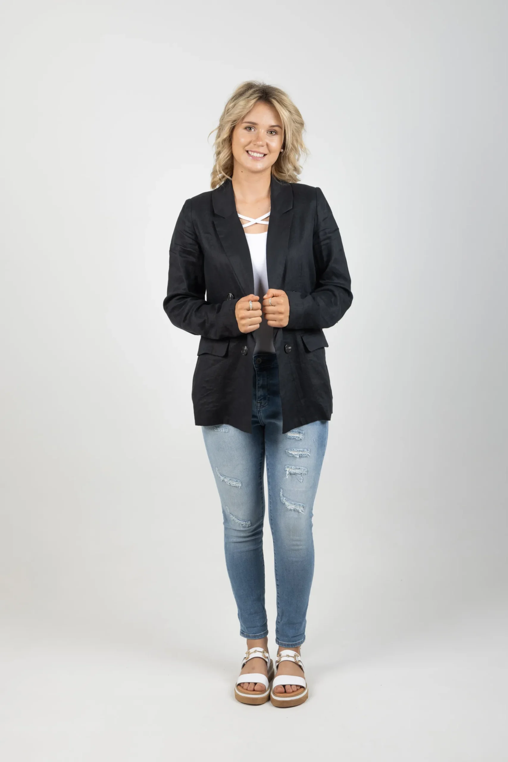 ebive_staple_nama_blazer__2-2.webp Coats & Jackets-EB&IVE STAPLE NAMA BLAZER EBONY
