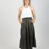 Skirts-EB&IVE STAPLE SKIRT ASPEN