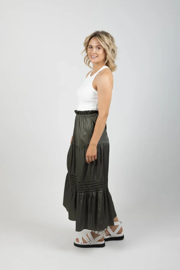 Skirts-EB&IVE STAPLE SKIRT ASPEN