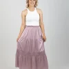 Skirts-EB&IVE STAPLE SKIRT MAUVE