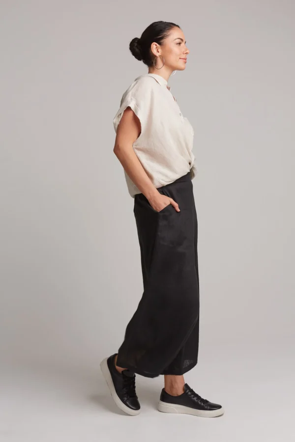 Pants-EB&IVE STUDIO CROP PANT EBONY