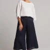 Pants-EB&IVE STUDIO CROP PANT NAVY