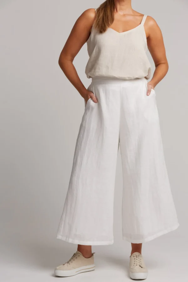 Pants-EB&IVE STUDIO CROP PANT SALT