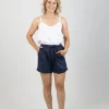 Shorts-EB&IVE STUDIO MAXI SHORT NAVY