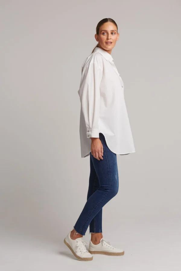Shirts & Tops-EB&IVE STUDIO OVERSIZED SHIRT SALT