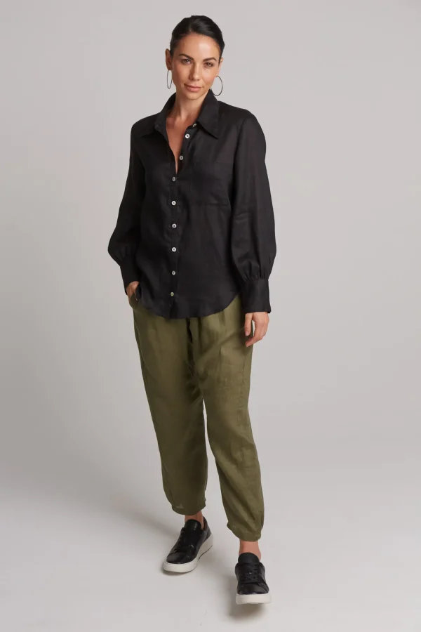 Shirts & Tops-EB&IVE STUDIO SHIRT EBONY