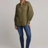 Shirts & Tops-EB&IVE STUDIO SHIRT KHAKI