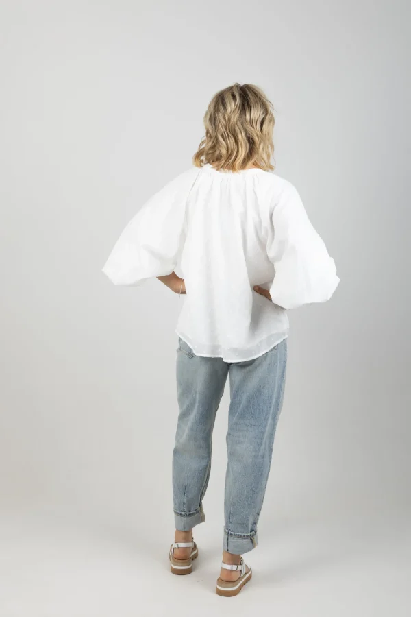 Shirts & Tops-EB&IVE ZEPHYR BLOUSE OPAL