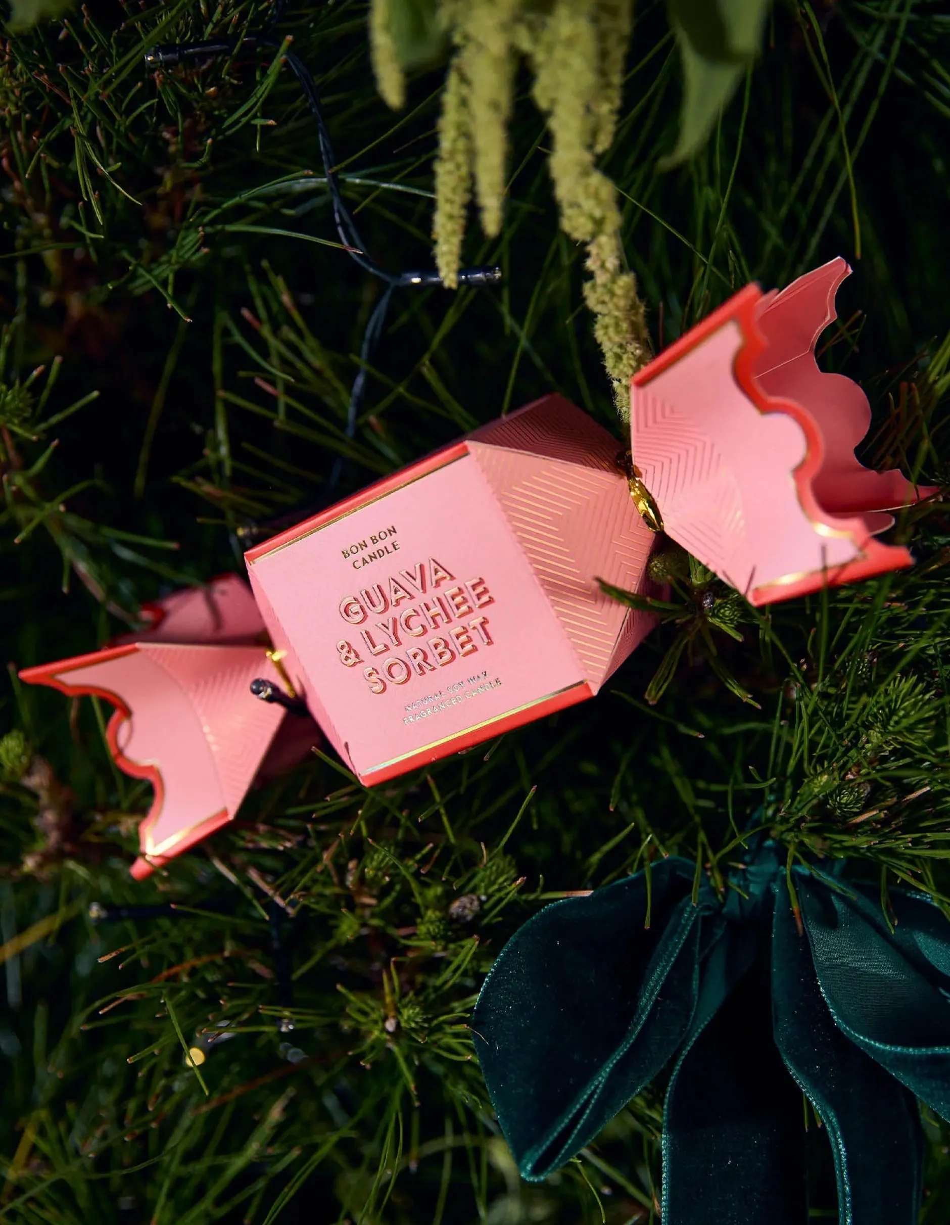 ecoya_holiday_bon_bon_can_0.webp Candles & Room Fragrances-ECOYA HOLIDAY BON BON CANDLE GUAVA & LYCHEE