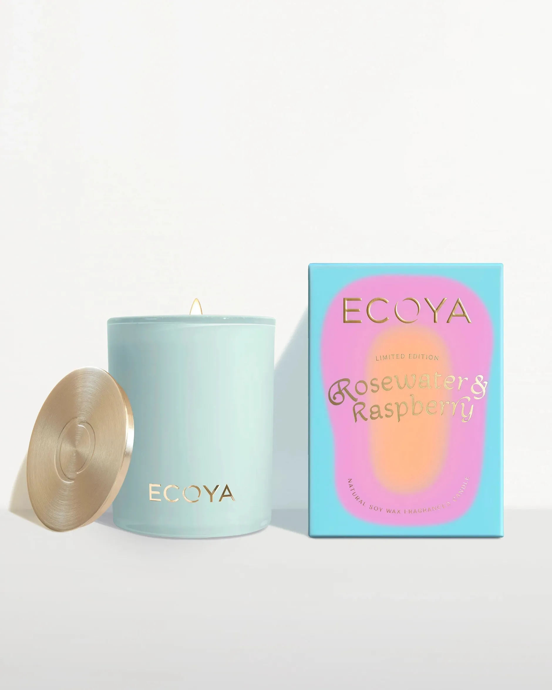 ecoya_madison_candle_rose_0.webp Candles & Room Fragrances-ECOYA MADISON CANDLE ROSEWATER & RASPBERRY LIMITED EDITION