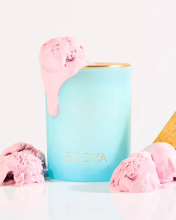 Candles & Room Fragrances-ECOYA MADISON CANDLE ROSEWATER & RASPBERRY LIMITED EDITION