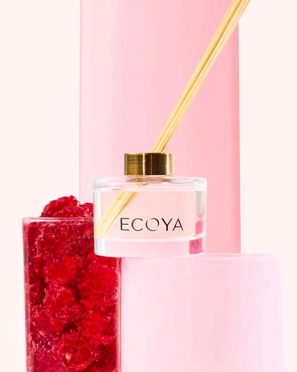 Candles & Room Fragrances-ECOYA MINI DIFFUSER ROSEWATER & RASPBERRY LIMITED EDITION