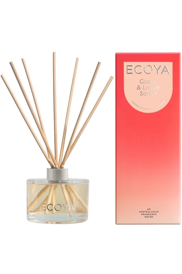 Candles & Room Fragrances-ECOYA REED DIFFUSER GUAVA & LYCHEE SORBET
