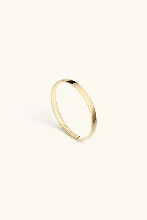 18Kt Gold Plated | Jewellery-BLANK SPACE. ESSENTIAL BANGLE 18KT GOLD