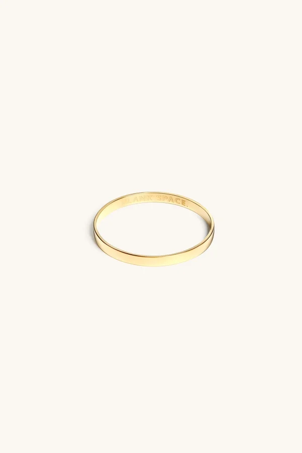 18Kt Gold Plated | Jewellery-BLANK SPACE. ESSENTIAL BANGLE 18KT GOLD