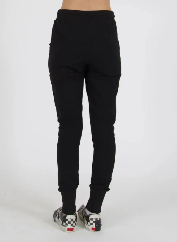 Pants-FEDERATION +. ESCAPE TRACKIE LITTLE GIFT BLACK