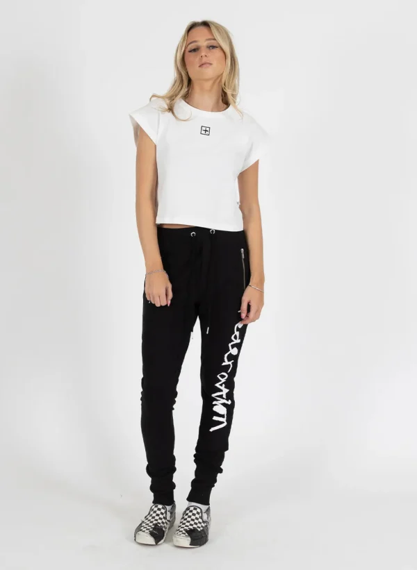 Pants-FEDERATION +. ESCAPE TRACKIE CRAYON BLACK