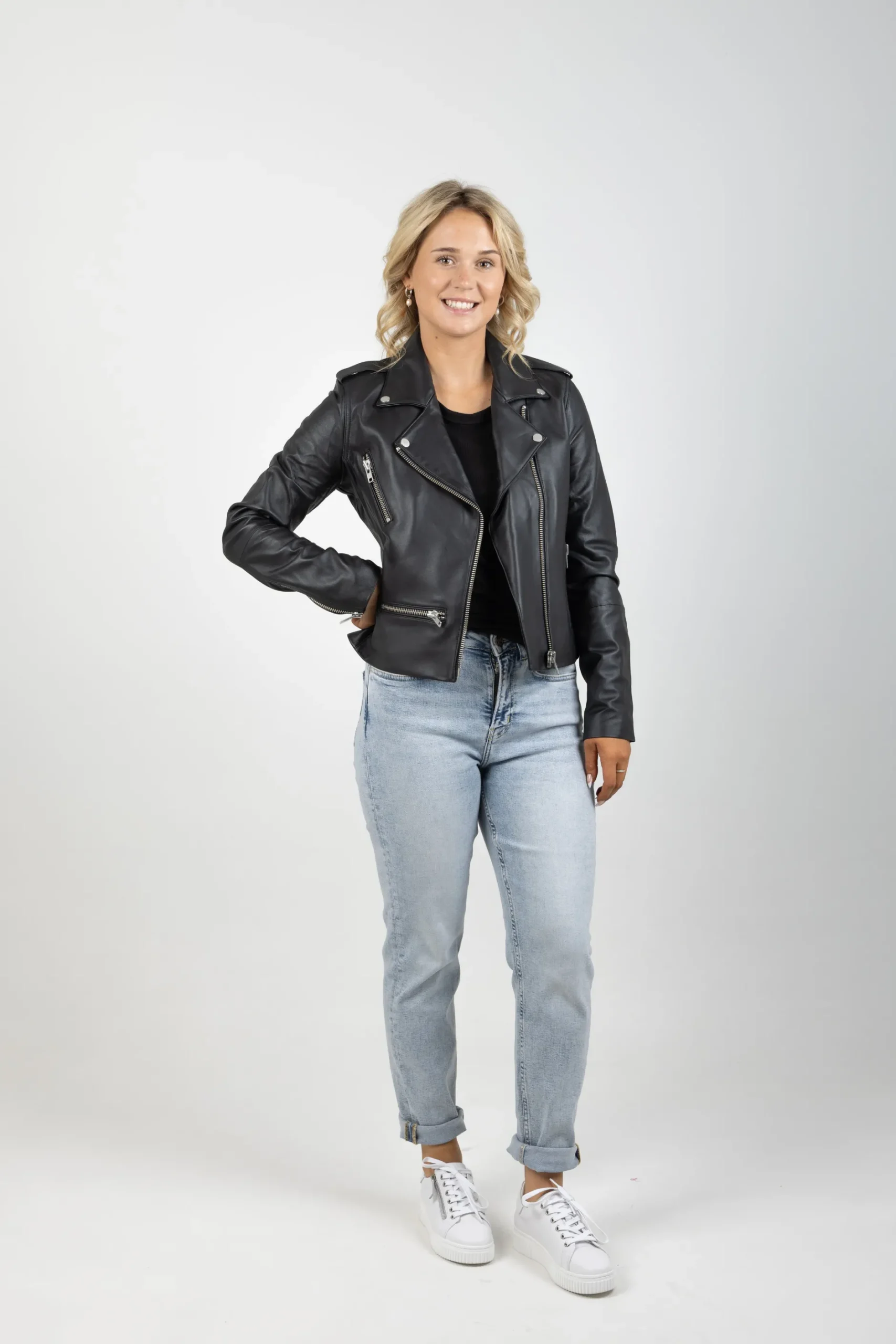 federation__leather_jacke_1.webp Coats & Jackets-FEDERATION +. LEATHER JACKET BLACK SILVER HARDWARE
