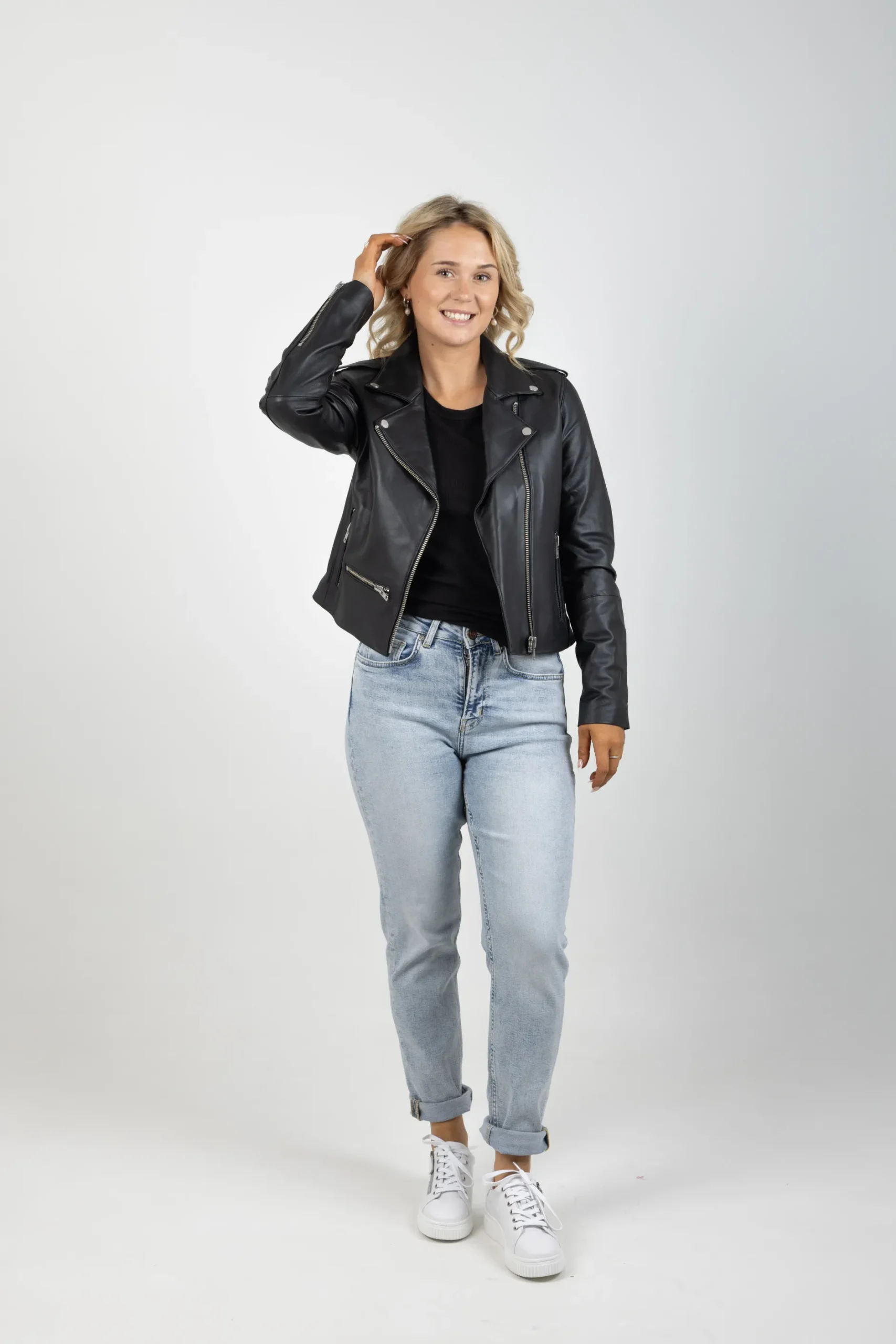 federation__leather_jacke_4.webp Coats & Jackets-FEDERATION +. LEATHER JACKET BLACK SILVER HARDWARE