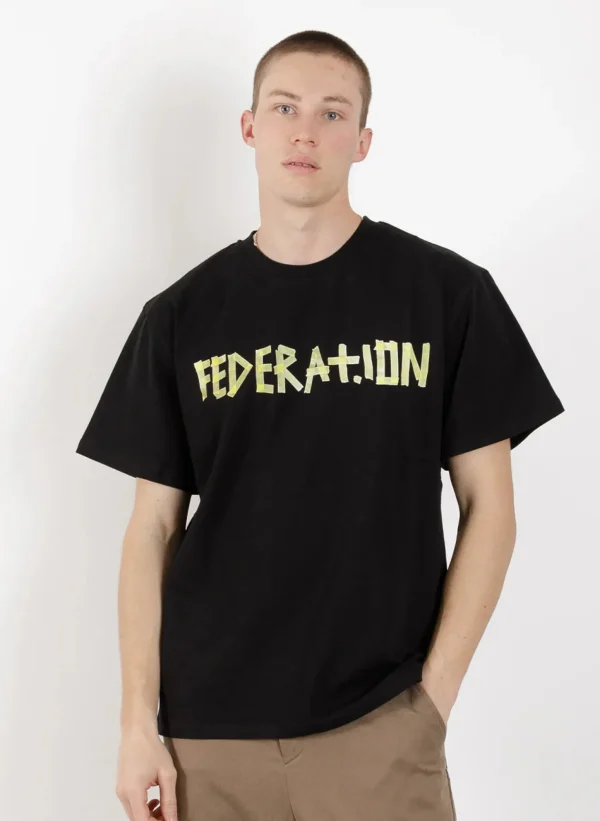 Tees & Tanks-FEDERATION +. OUR TEE TAPE BLACK