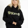 Sweaters & Knitwear-FEDERATION +. TOURING HOOD TAPE BLACK